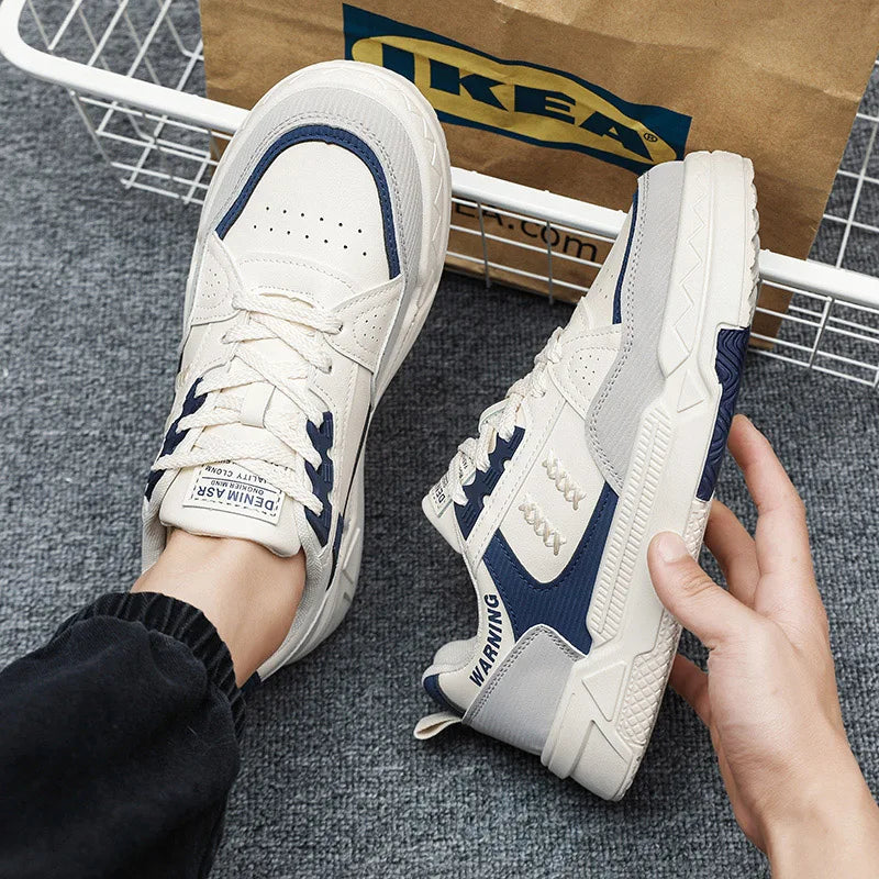 Men’s Vulcanized Skateboard Shoes – Fashion Lace-Up Training Sneakers for Outdoor Leisure & Commuting, Board Shoes