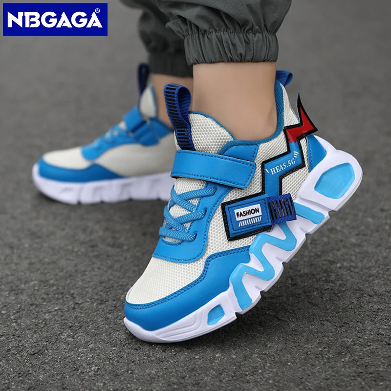 Cartoon Kids Shoes – Boys’ Mesh Sneakers, Casual Sport Running Tennis Shoes for Little Boys, Yellow School Student Footwear 2023