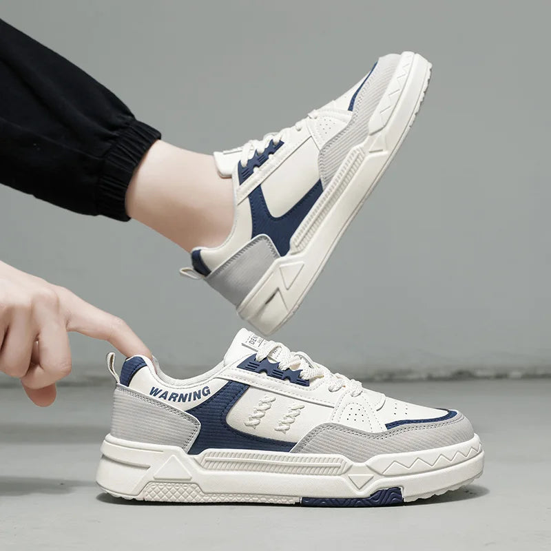 Men’s Vulcanized Skateboard Shoes – Fashion Lace-Up Training Sneakers for Outdoor Leisure & Commuting, Board Shoes