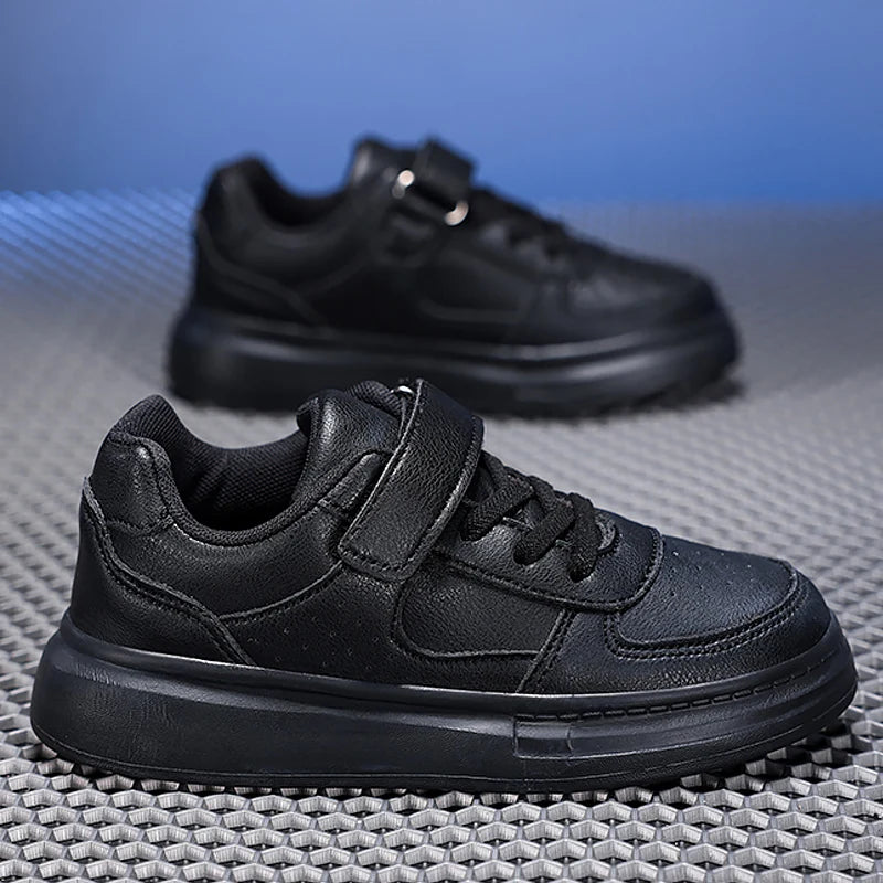 Breathable Kids Sneakers – Non-Slip Soft Sole Sports Shoes for Boys & Girls, Casual White Tennis Running Shoes